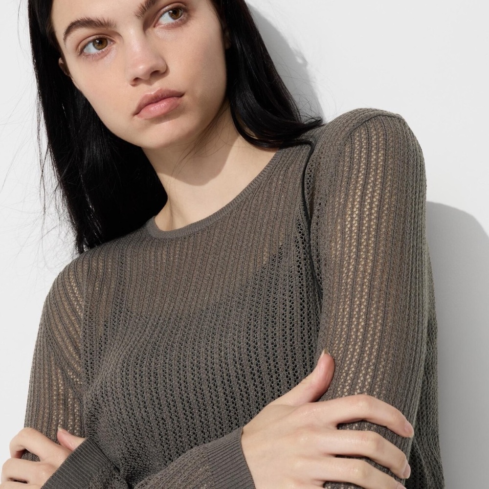 Wool Blended Lace Sweater